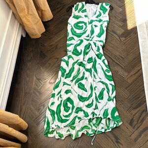Off-white green and white dress